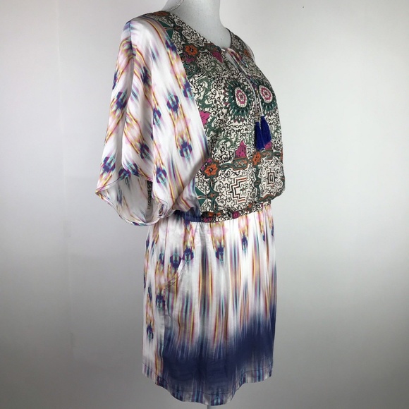 Plenty Tracy Reese Dress Pink Multicolor Paisley - Picture 3 of 8